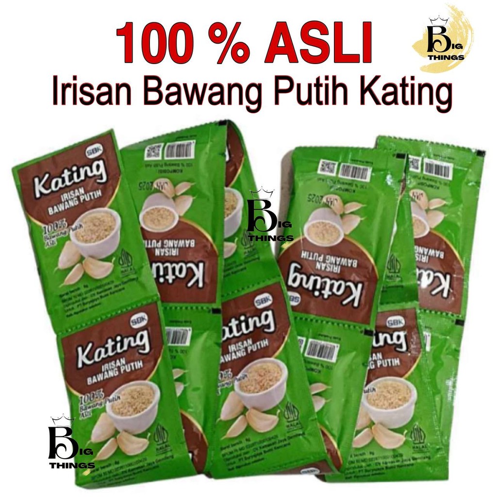 

Kating Irisan Bawang Putih 6 gram x 12 Sachet Halal BPOM Original