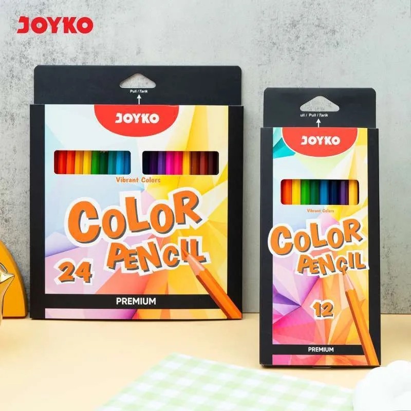 

Joyko Pensil Warna Premium/ Joyko Premium Color Pencil Hexagonal 12 Warna & 24 Warna