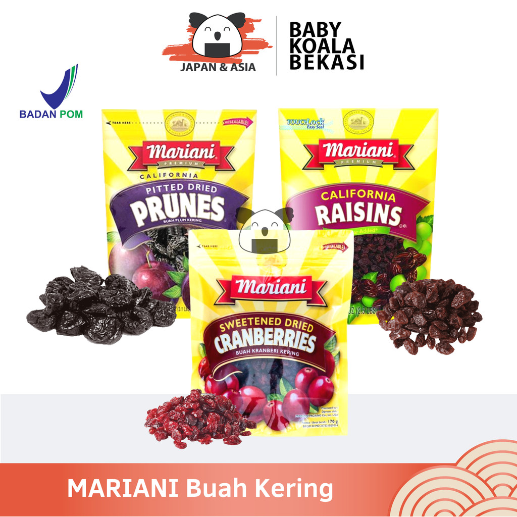 

MARIANI Prune Dry Plum/ Raisins Kismis/ Cranberries 170 g - BKB