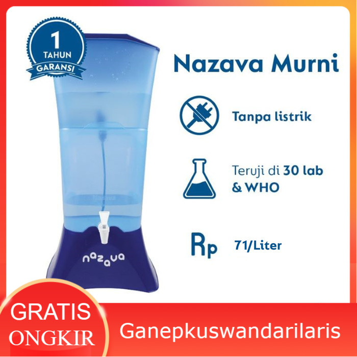 Filter air siap minum buat rumah tangga Nazava Murni Ganepkuswandarilaris