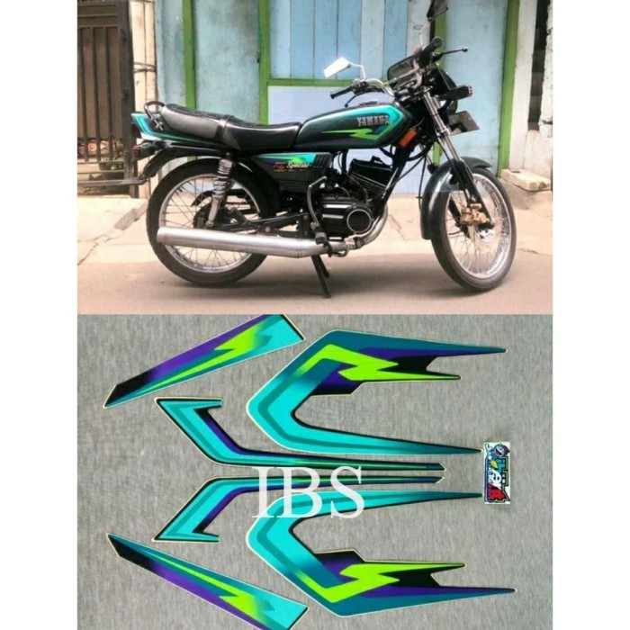 STRIPING RX SPECIAL HIJAU 1997 STIKER LIS YAMAHA