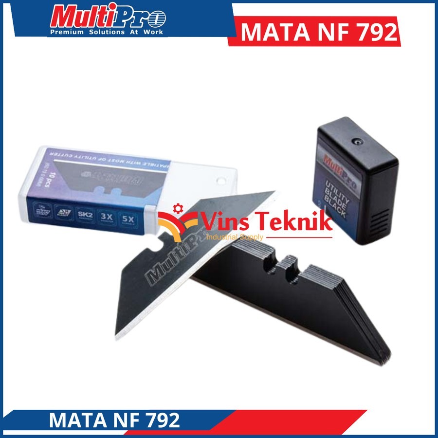 

Isi Cutter Hitam Mata Cutter Ultility Blade Black MULTIPRO NF 792