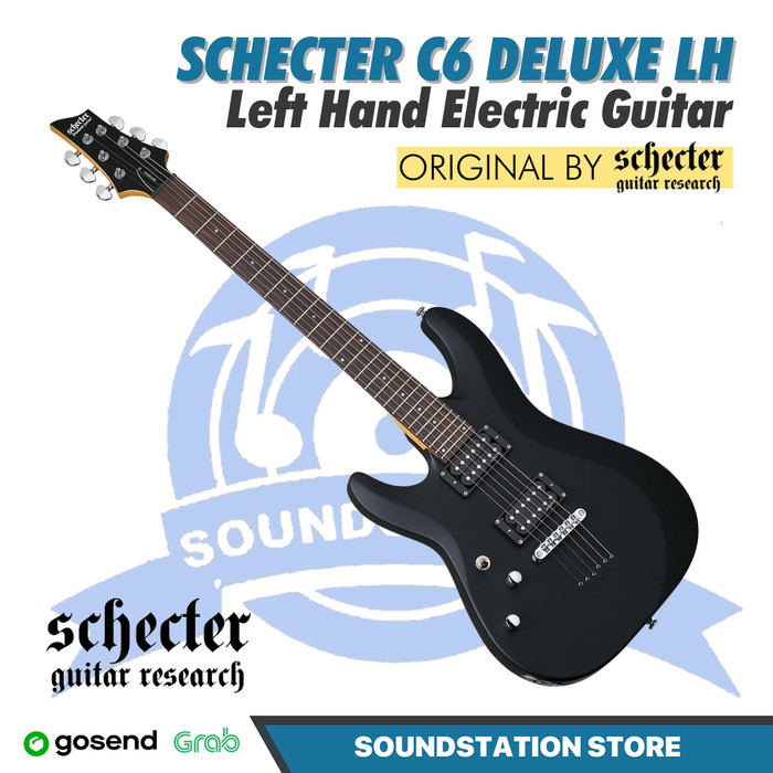 Schecter C6 Deluxe LH Left Handed Electric Guitar | Gitar Elektrik Kidal C-6 Original