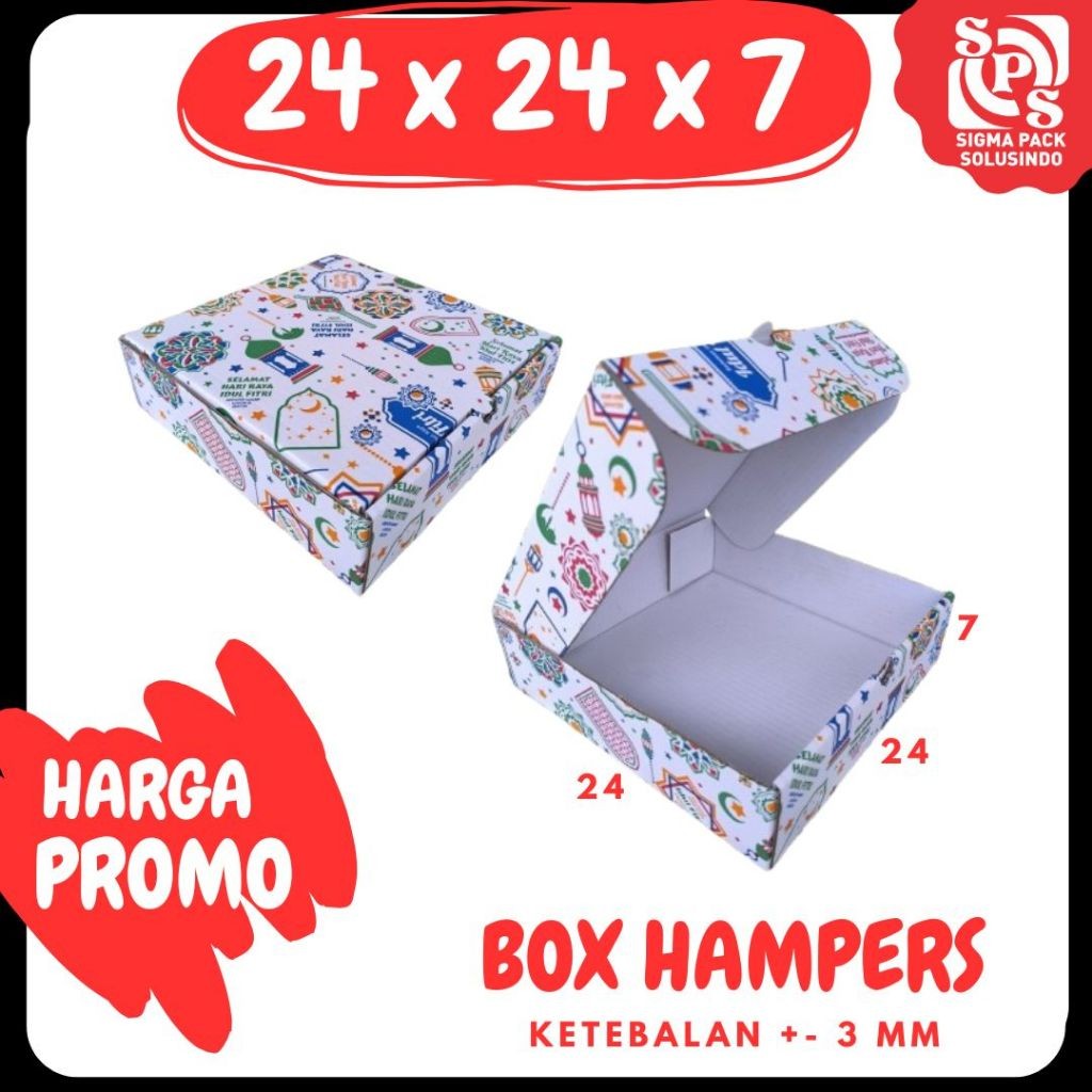 

Box 24x24x7 LD Kardus Motif Idul Fitri Kardus Packing/Karton/Polos/Pizza/Hampers/Baju VICTORY JPN