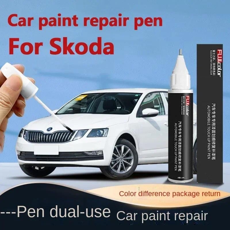 

Suitable for Skoda Paint repair for scratch Octavia Rapid RS Superb Kamiq Rapid Kodiaq touch-up pen white speedy paint marker