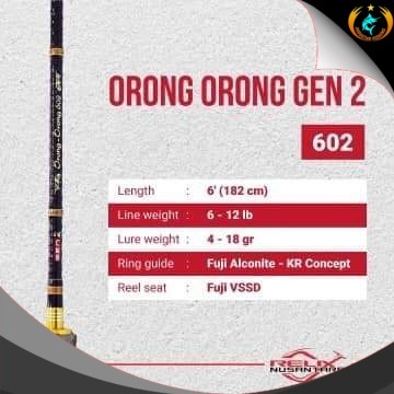 Joran Galatama GEN 2 ORONG ORONG 602 6-12lb Relix Nusantara  - Indostar fishing