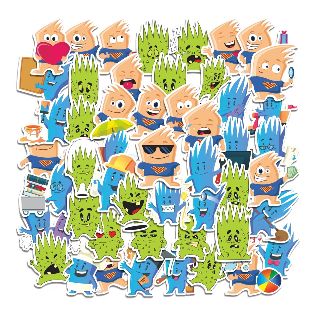 

COD 50 Pcs Stiker Sharpie Monster Lucu Anti Air Untuk Dekorasi Notebook Sepeda Skateboard Handphone