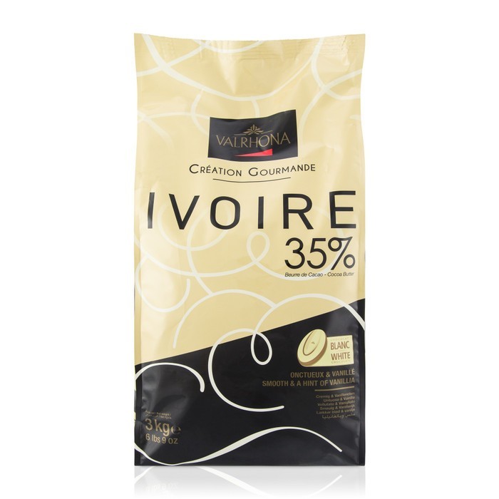 

Valrhona Ivoire White Chocolate Couverture Coklat Coin Putih 250gr