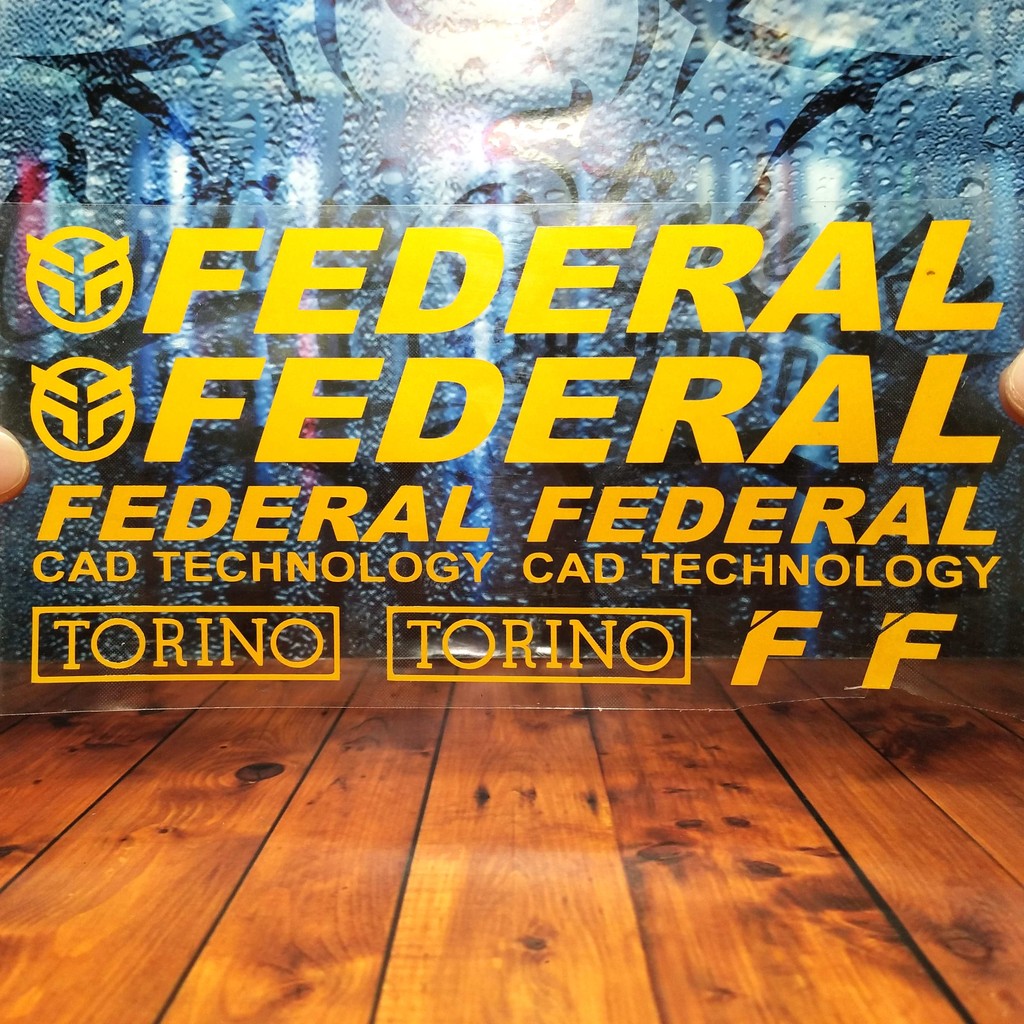 Cutting Stiker Federal Variasi Sepeda Sticker Frame Aksesoris Body Mtb Lipat Free Custom Desain