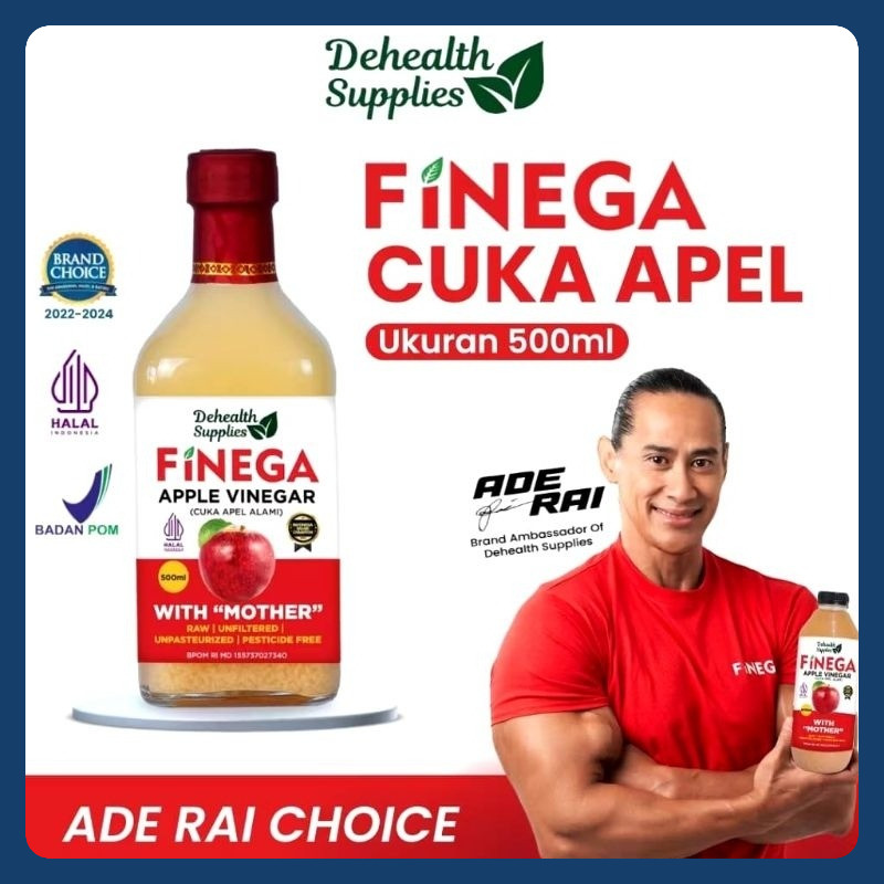 

DEHEALTH SUPPLIES FINEGA VINEGA APEL 500ml /FINEGA CUKA LEMON 500ml/kemasan botol plastik /cuka apel halal/Cuka Lemon/cuka apel murni/vinega apel/cuka apel vinega