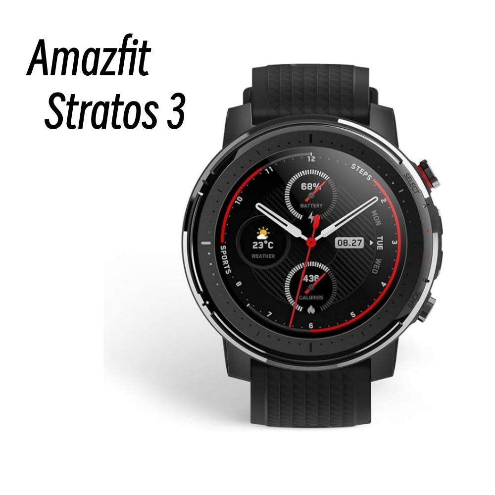 Amazfit Smart Watch Stratos 3 For Men  Smartwatch with GPS Bluetooth and 5ATM Waterproof splay machi