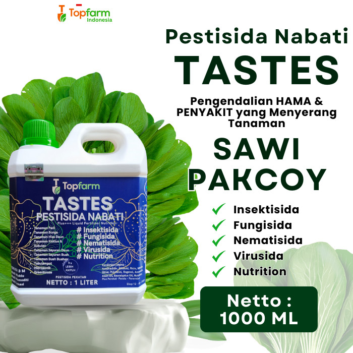 Pestisida Tastes Topfarm / Obat Tanaman Pakcoy / Obat Hama Sayuran Pakcoy / Obat Pakcoy / Obat Hama 