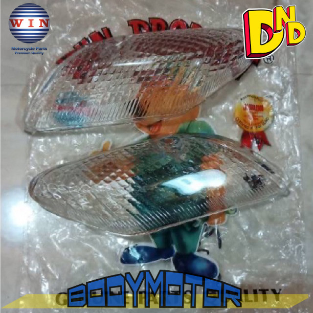 Mika Lampu Sen Depan Putih / Oranye Bening Yamaha F1Z R 2001 2002 2003 2004 2005 WIN | kaca riting s