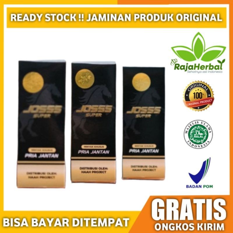 Original 100% Joss Super Minyak Khusus Pria Jantan - Obat Oles Pembesar Alat Vital_Kelamin Pria