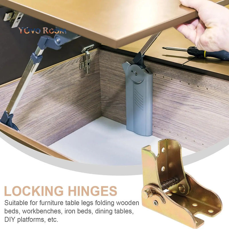 Engsel Meja Lipat  - Bracket Siku Lipat Kunci/keras Lipat Engsel YOvo