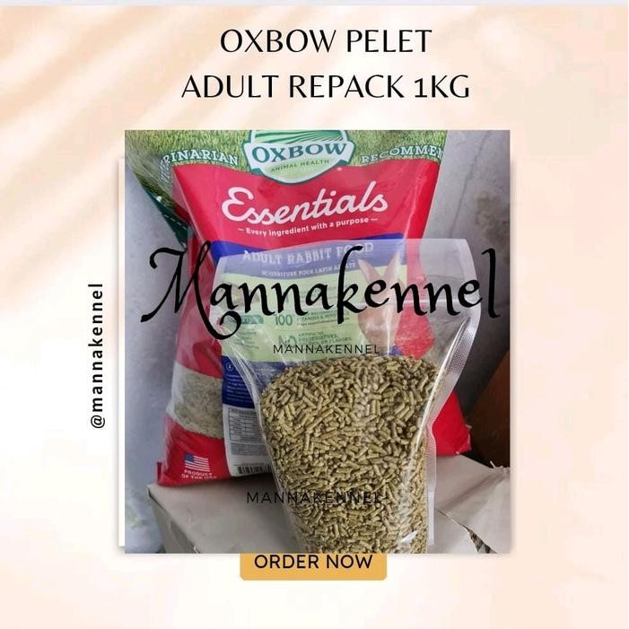 pelet oxbow repack adult essentials rabbit kelinci pelet kelinci 1kg - 1kg