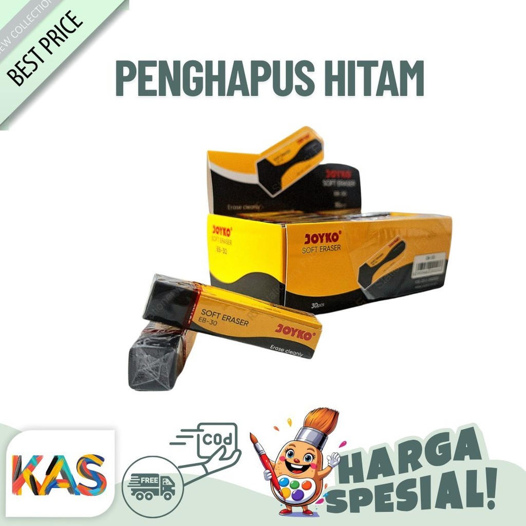 

Penghapus Panjang Hitam JOYKO/JK EB30 -Satuann