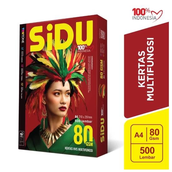 

Kertas HVS SIDU A4 / Folio F4 80 Gram / Kertas print Fotocopy Sinar Dunia