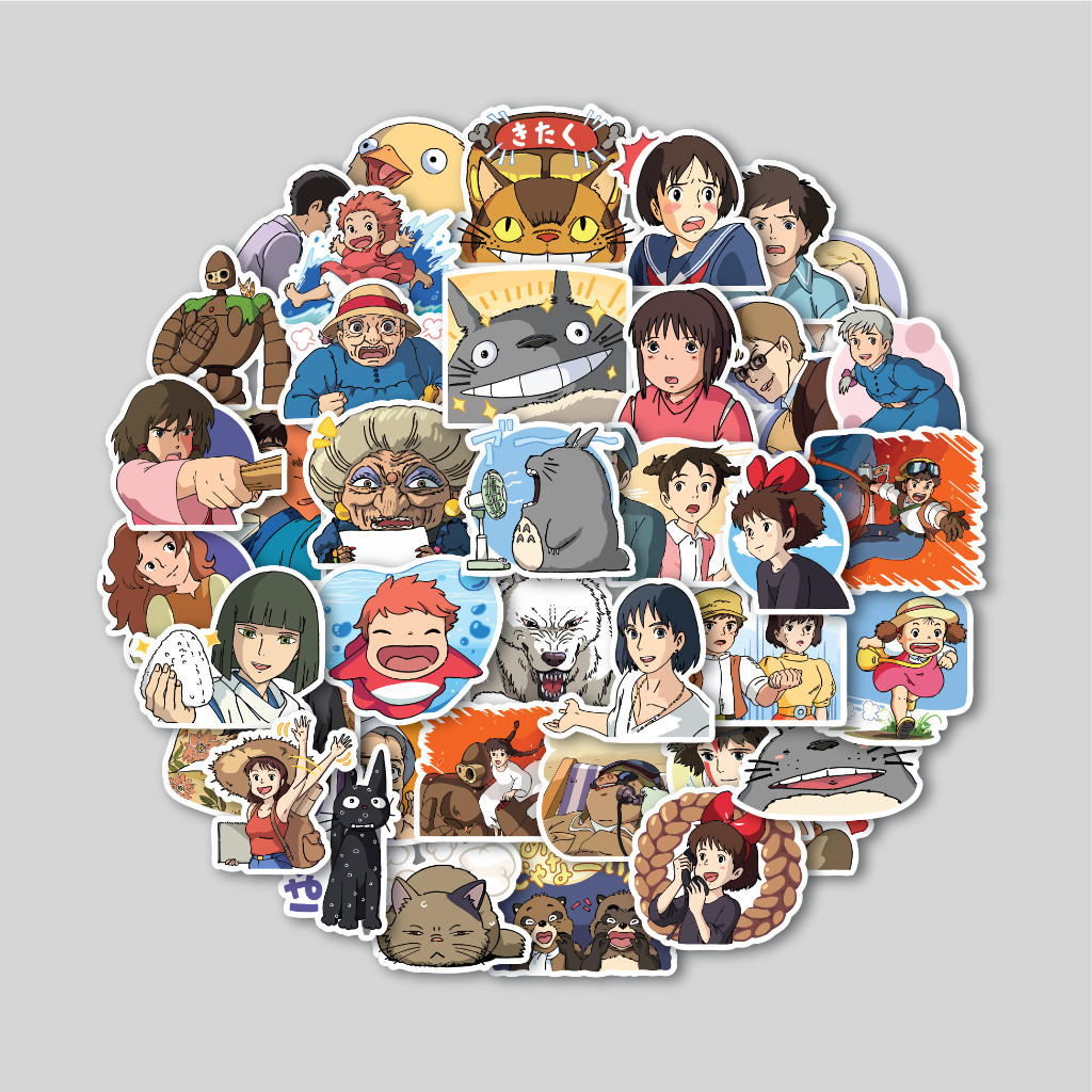 

STICKER PACK EVERYTHING GHIBLI | STIKER TUMBLER LAPTOP | STIKER KOPER HELM