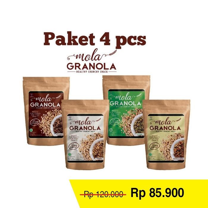

[Best Seller] 4 pcs Mola Granola / Muesli - Masing2 rasa 1 pcs