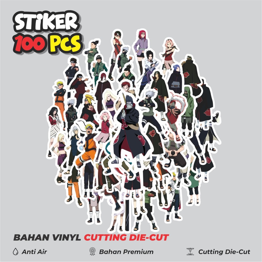 

Terbaru! 50 pcs Stiker Anime Naruto Dekorasi Lucu Kreatif untuk Notebook, Skateboard, HP