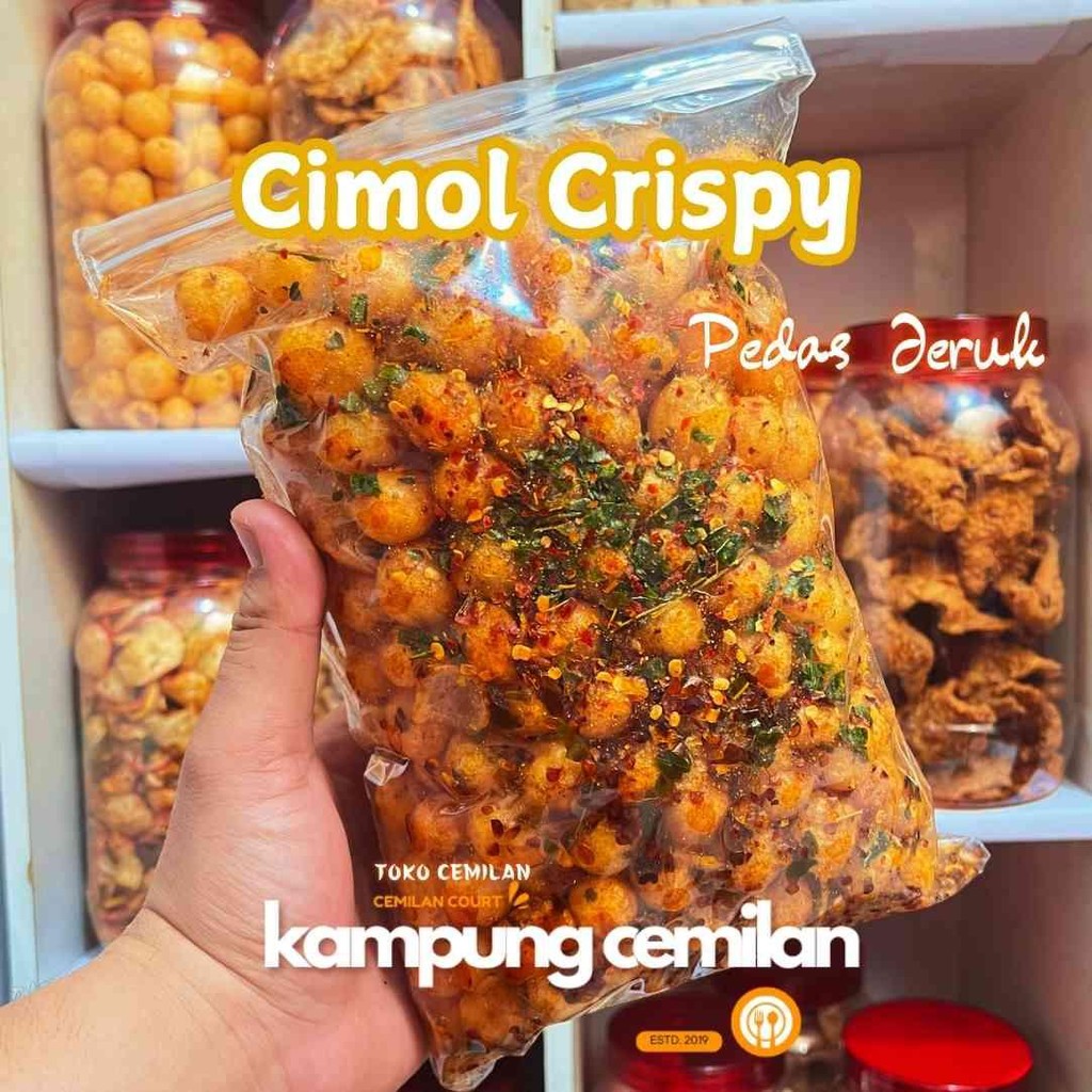 

SNACK KILOAN 500gr CIMOL CRISPY PEDAS CEMILAN MURAH