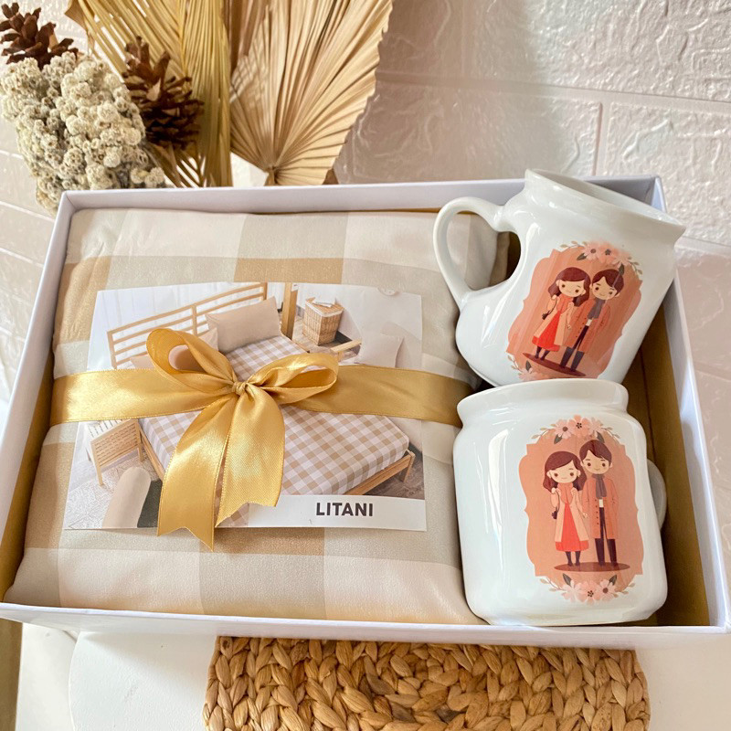 KADO SPREI NIKAHAN/HAMPERS SPREI/HAMPERS WEDDING/HANTARAN/KADO ULTAH/KADO WISUDA