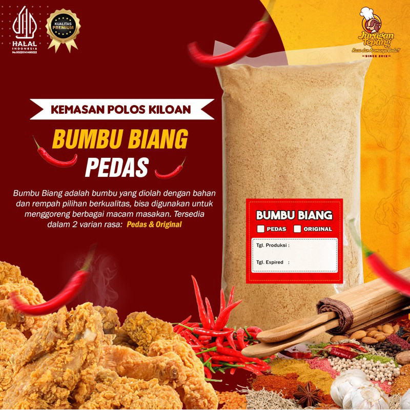 

BUMBU BIANG PEDAS KEMASAN POLOS