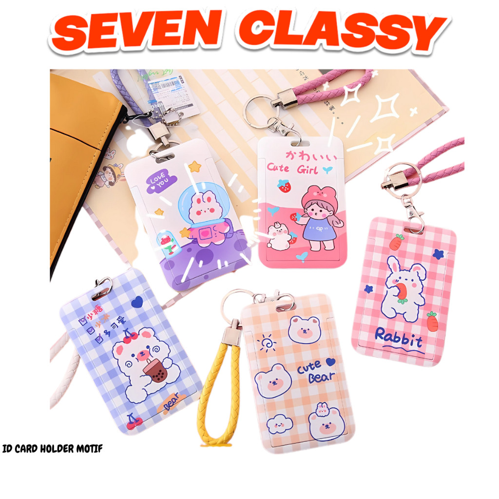 

LC ID CARD HOLDER MOTIF KARAKTER LUCU H617 TEMPAT KARTU PHOTOCARD PHOTO CARD FLOWER