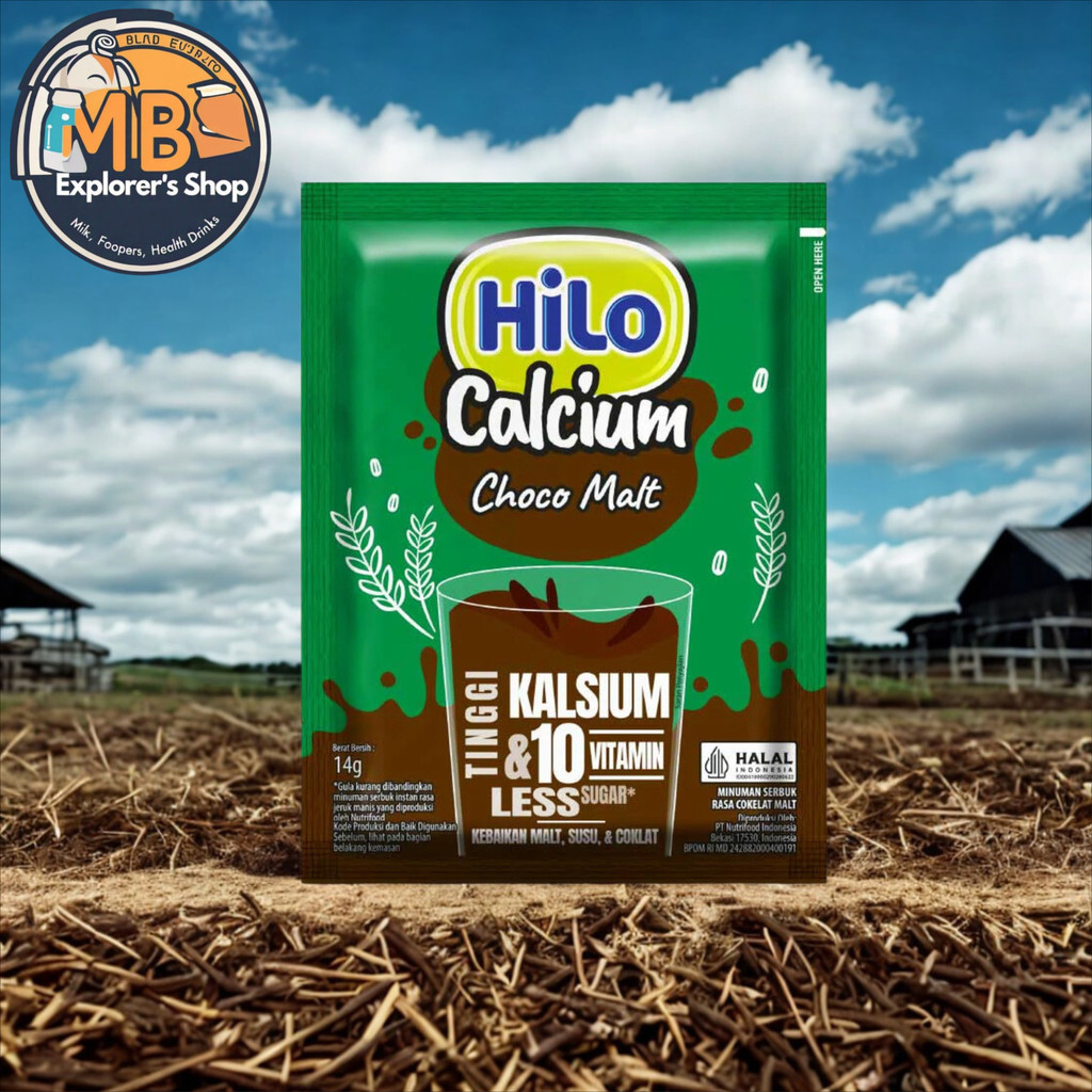 

HiLo Renceng Choco Malt Hi Calcium 10 Sachet Cokelat Susu Berenergi Tinggi Kalsium