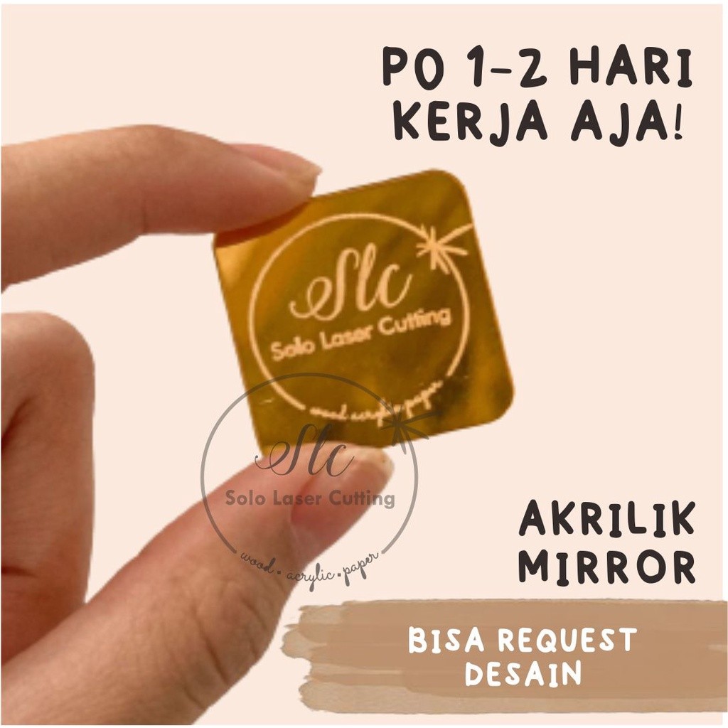 

Label : 5*1cm akrilik mirror gold LABEL AKRILIK MIRROR / LABEL JILBAB/ LABEL HIJAB / LABEL PRODUK MERK / LOGO PRODUK/ CUSTOM LOGO LABEL / LABEL BAJU