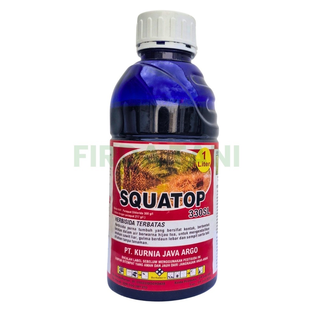 Squatop 330SL 1Liter  Herbisida Paraquat 330SL Herbisida Kontak Obat Rumput Langsung Kering