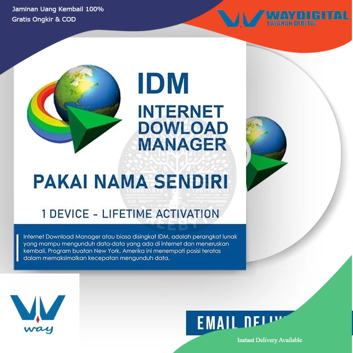 

IDM Internet Download Manager PAKAI NAMA SENDIRI - Lifetime Pro Aplikasi pengelola unduhan 10000x lebih cepat