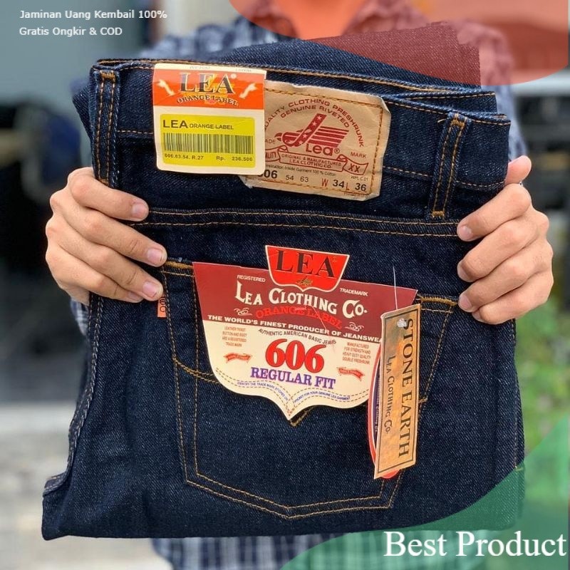 Celana Jeans Standar Pria LEA Original Jeans LEA Reguler Size 28-38 Celana Jeans Pria LEA/ bigsize B