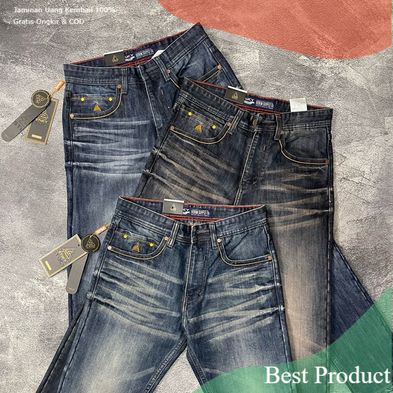 Celana Jeans STUCY Denim Regullerfit Non stretch/ bigsize BIgsize super jumbo