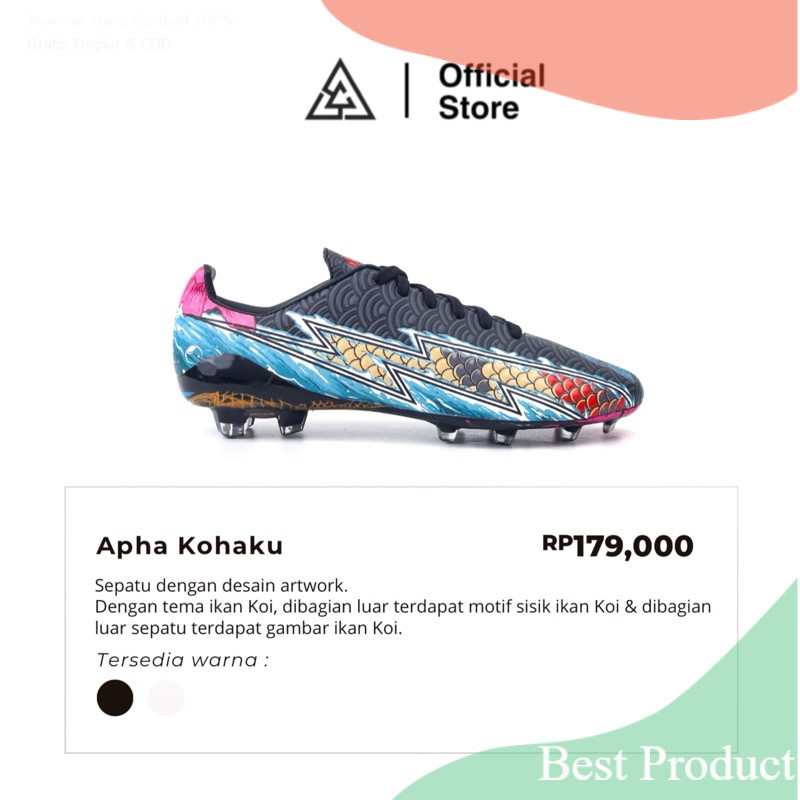 APHA - Sepatu Bola Apha Kohaku FG Sepakbola/Messi Cr7 ronaldo