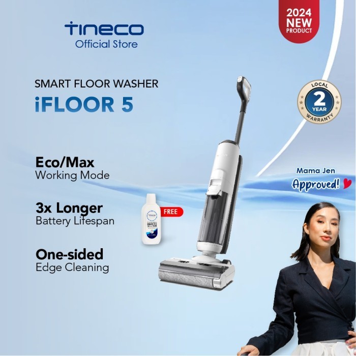 Tineco iFloor 5 Powerful Wet Dry Cordless Stick Vacuum Cleaner Mop