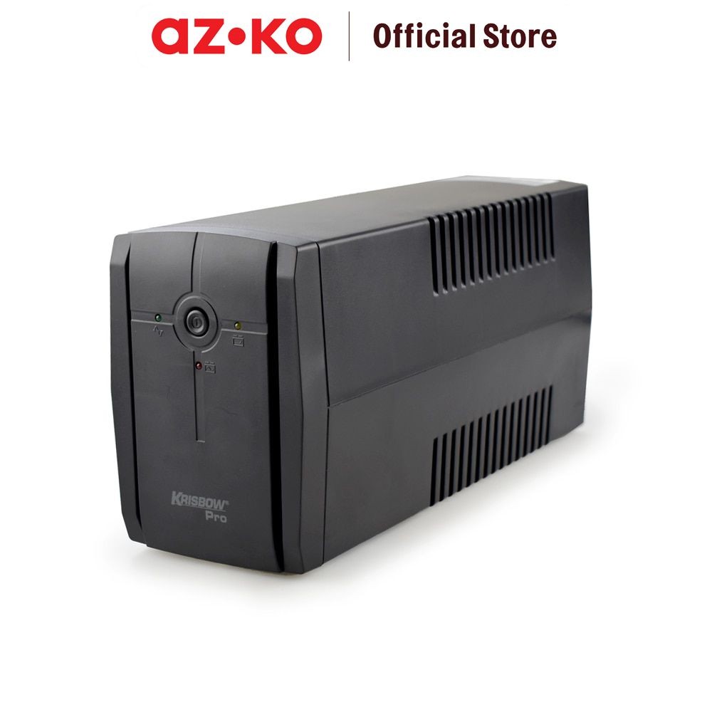 AZKO Krisbow Pro Ups Dengan Led Indikator 650 Va Alat Suplai Daya Listrik Penyuplai Listrik Cadangan