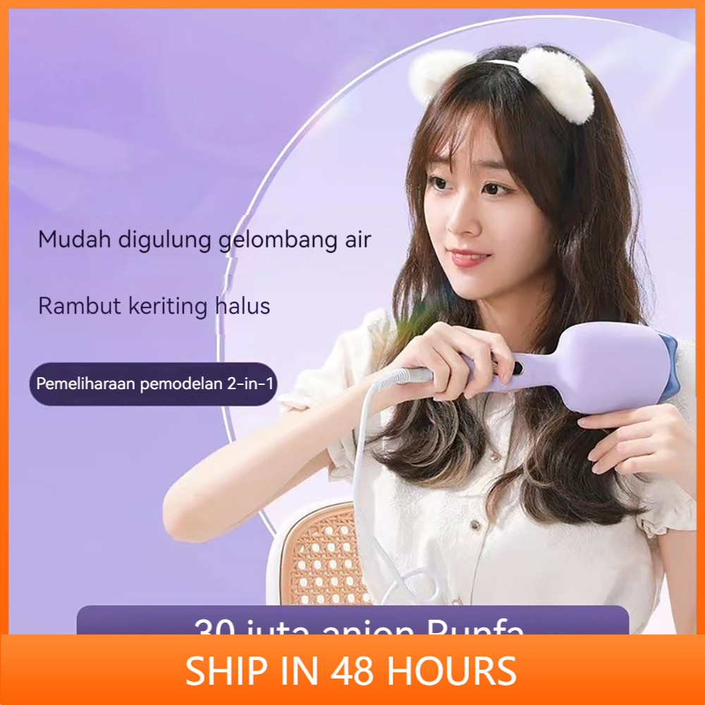 High-quality CkeyiN Catok Keriting Pengeriting Rambut Hair Curly Water Ripple Egg Roll Shape Alat Ca