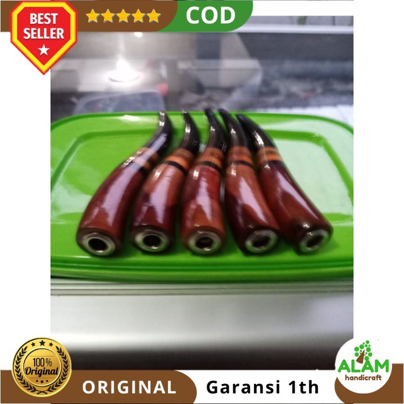 Pipa Rokok  Kombinasi Kayu Nagasari Kelor Hitam Stigi