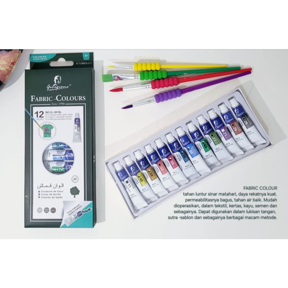 

BOBOMARTS BOBOMART GIORGIONE PABRIC-COLOURS CAT AIR 1SET 12PCS 6ML CAT AIR VTEC FULL SET ALAT LUKIS MEWARNAI MURAH