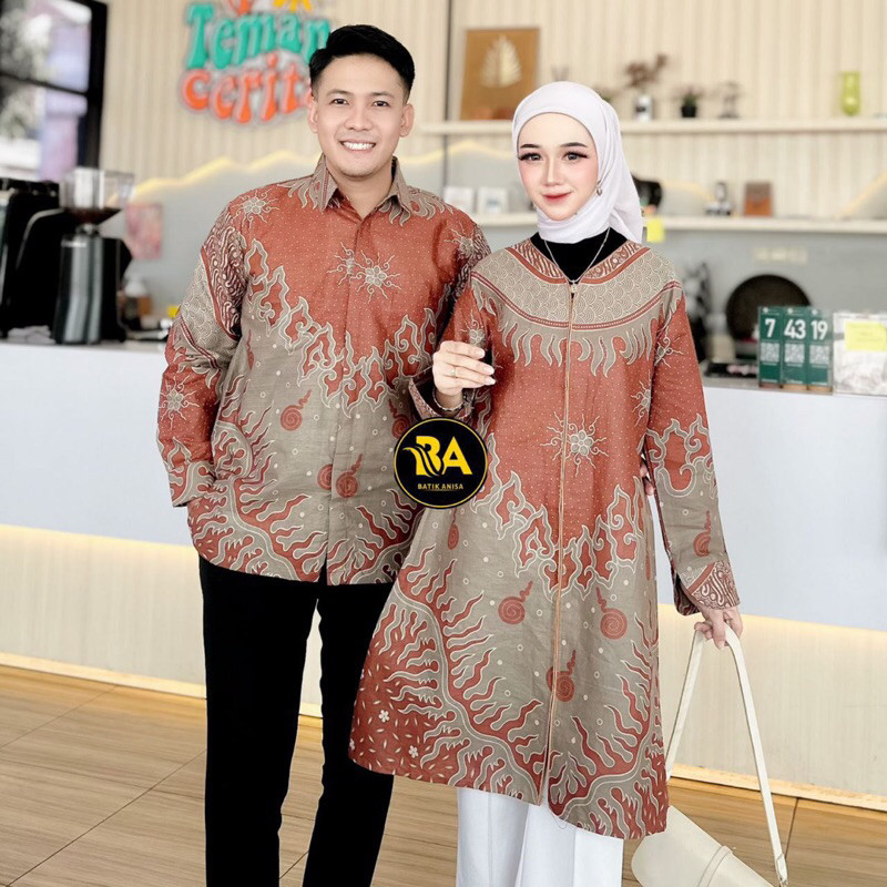 Batik Couple Original Pekalongan Premium Katun Batik Emily Jumbo Seragam Sarimbit Motif Terbaru 2025