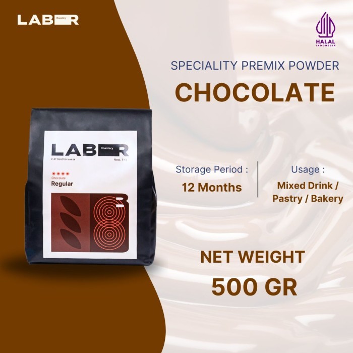 

LABR Bubuk Chocolate Powder Regular 1kg - Premix Powder - 500 gram