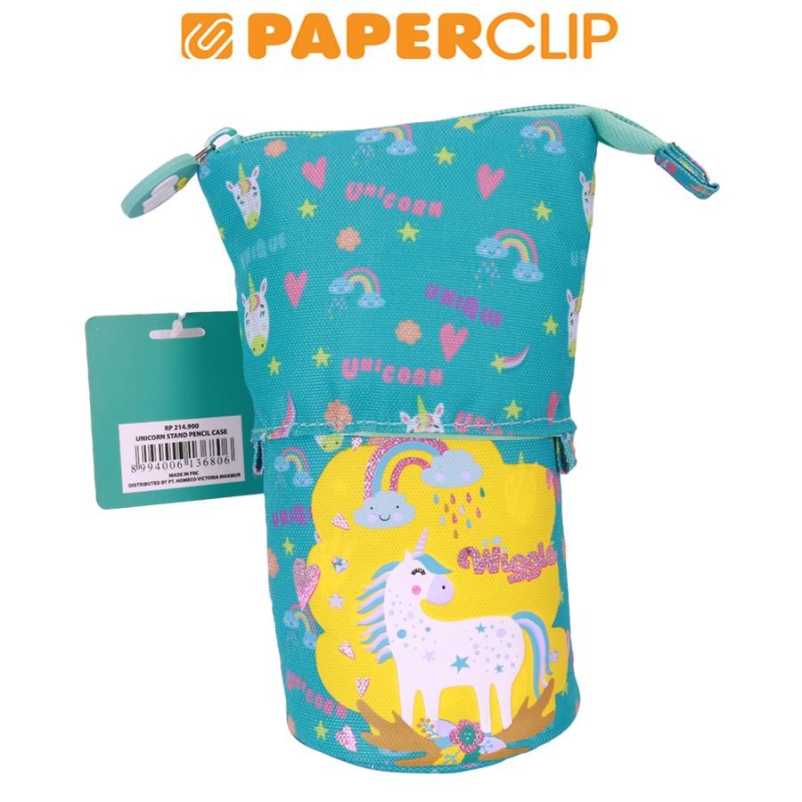 

TEMPAT PENSIL / PEN CASE KAIN WIGGLE STAND - UNICORN