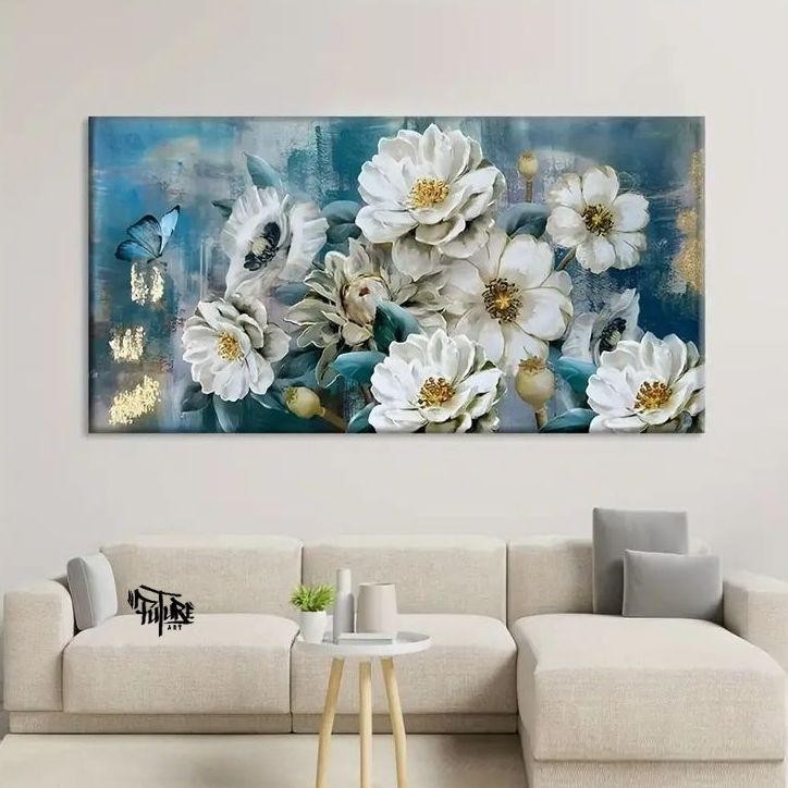 Lukisan Abstrak Minimalis Modern Tangan Asli - Future Art Painting Kamar Tidur Selebriti