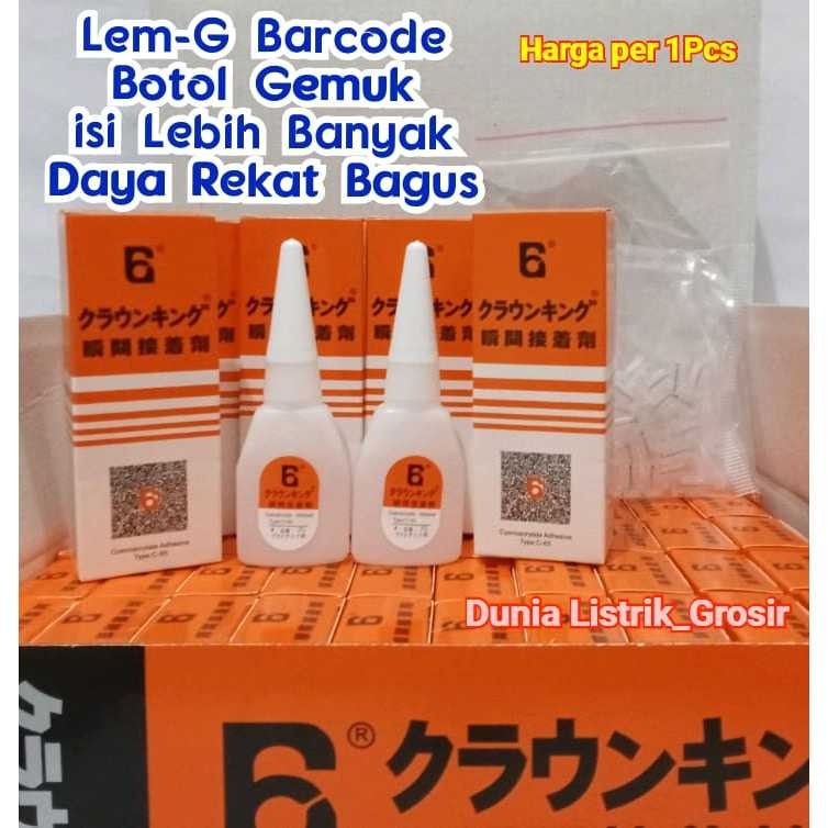 

GROSIR PARTAI!!! Lem G Barcode isi Lebih Banyak/ Lem G Botol Gemuk Lem Serbaguna Lem Korea Lem G Barcode, Grosir Murah!!!