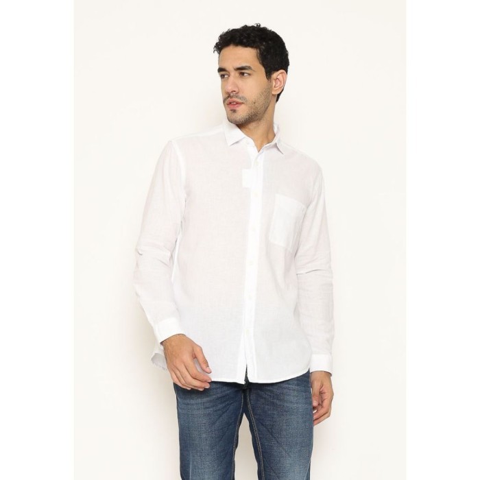 Kemeja Pria Lengan Panjang Katun Lois Jeans Original KLL511