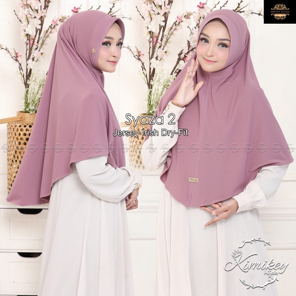 HIJAB INSTAN JUMBO BY KIMIKEY HIJAB ORI MENUTUP DADA - SYAZA