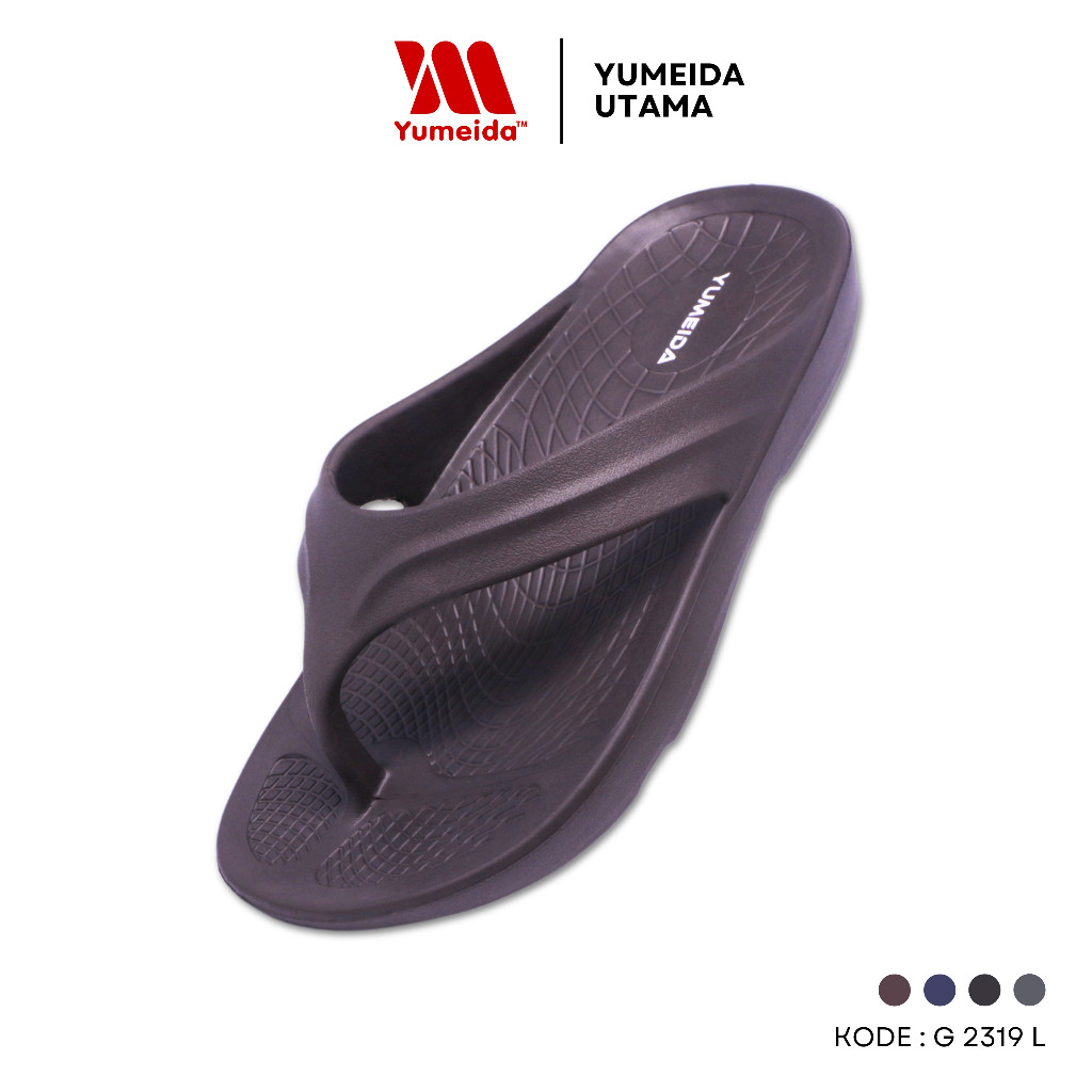 Yumeida Sandal Pria - Slop Laki-Laki Karet - G-2319 L - Sandal Jepit Yumeida
