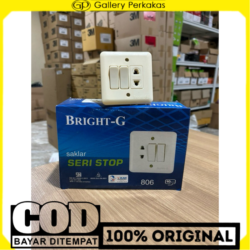 Bright G stop kontak + saklar seri BG 806 Seri stop
